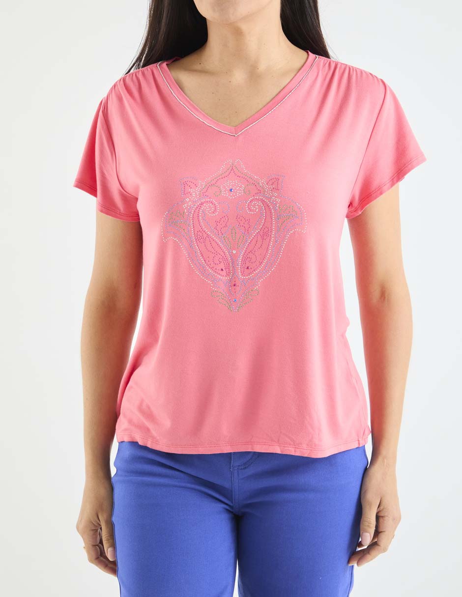 PLAYERA LIEB LB2605-, M, CORAL