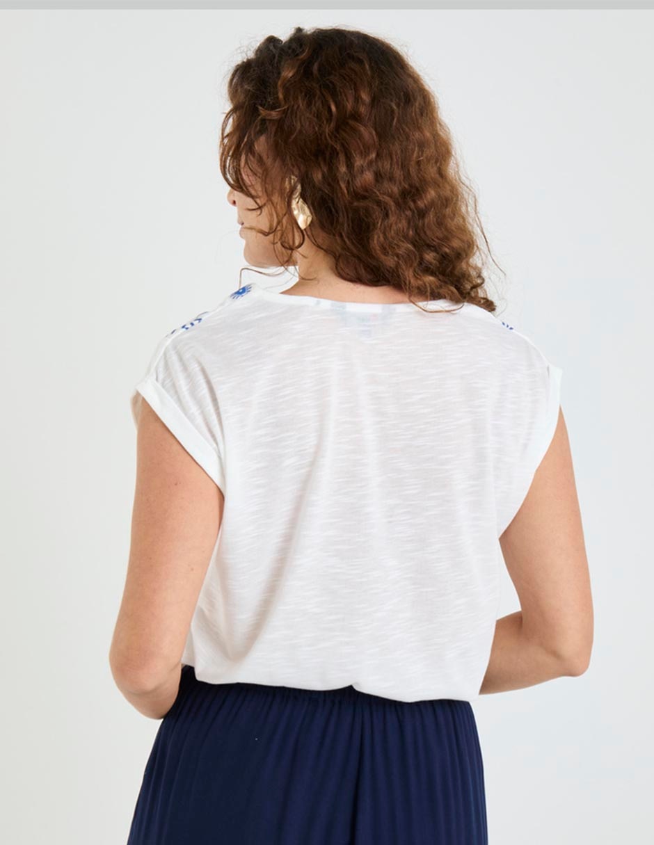 Playera cuello v mujer 2