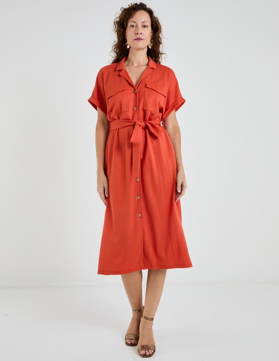 Vestido midi casual para mujer Vestido midi casual para mujer