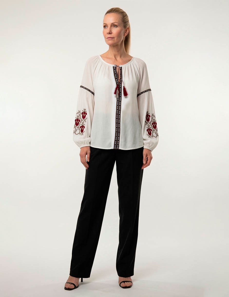Blusa manga larga para mujer
