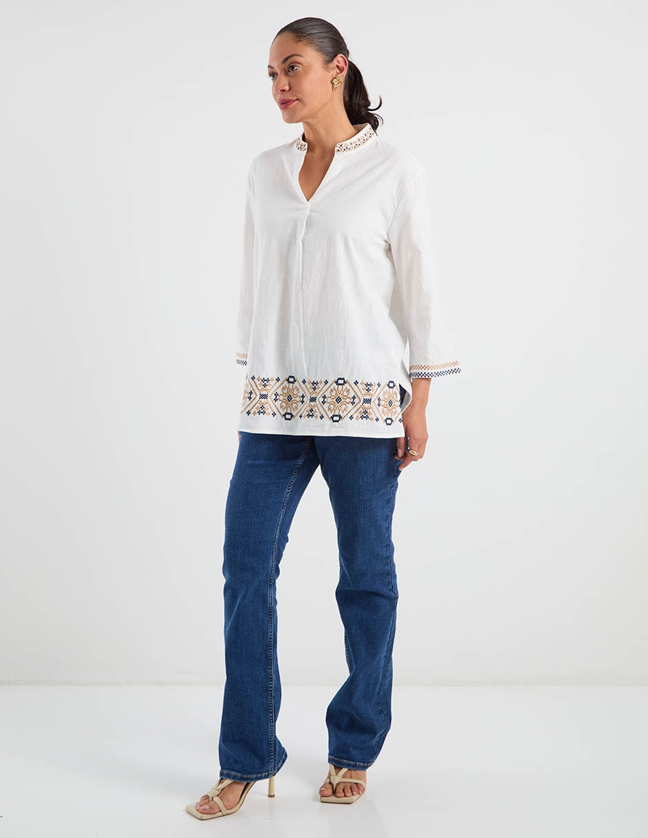 Blusa manga 3/4 para mujer 3