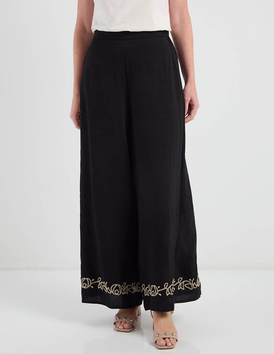 Pantalón relaxed amplio para mujer