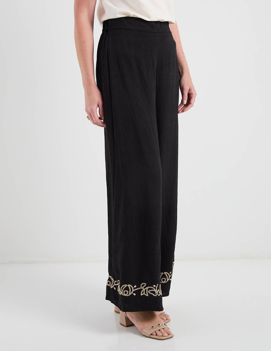Pantalón relaxed amplio para mujer 4