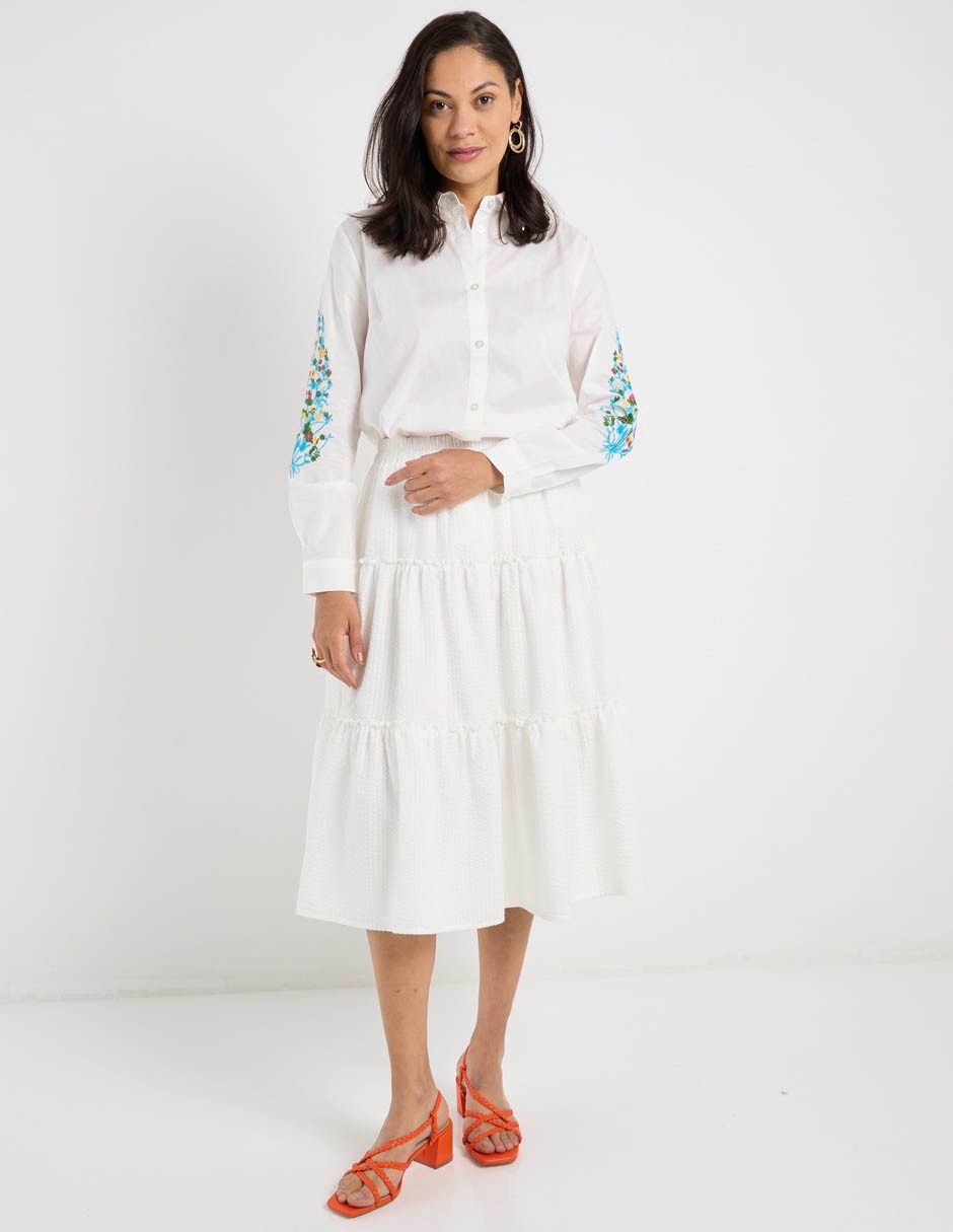Blusa camisera manga larga para mujer 2
