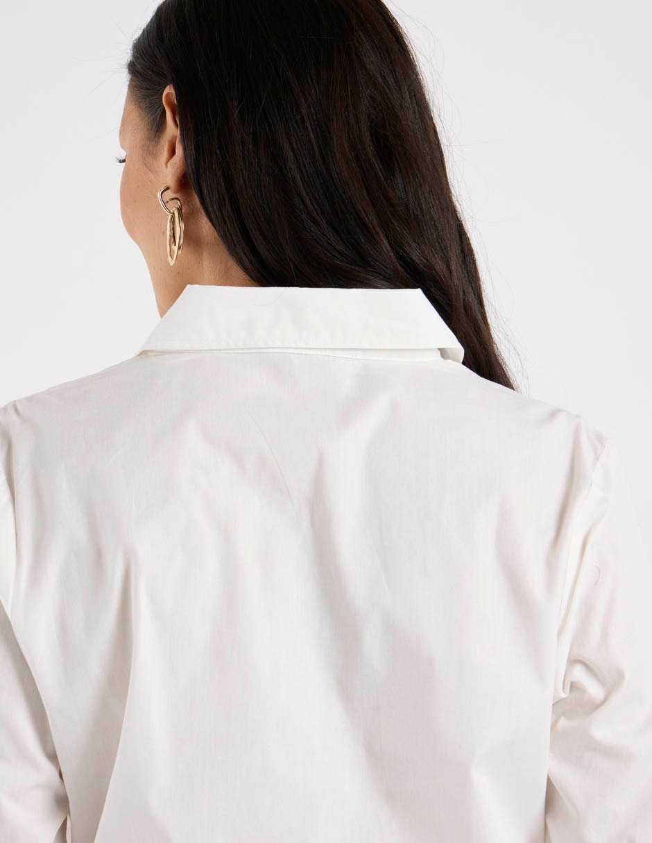 Blusa camisera manga larga para mujer 6