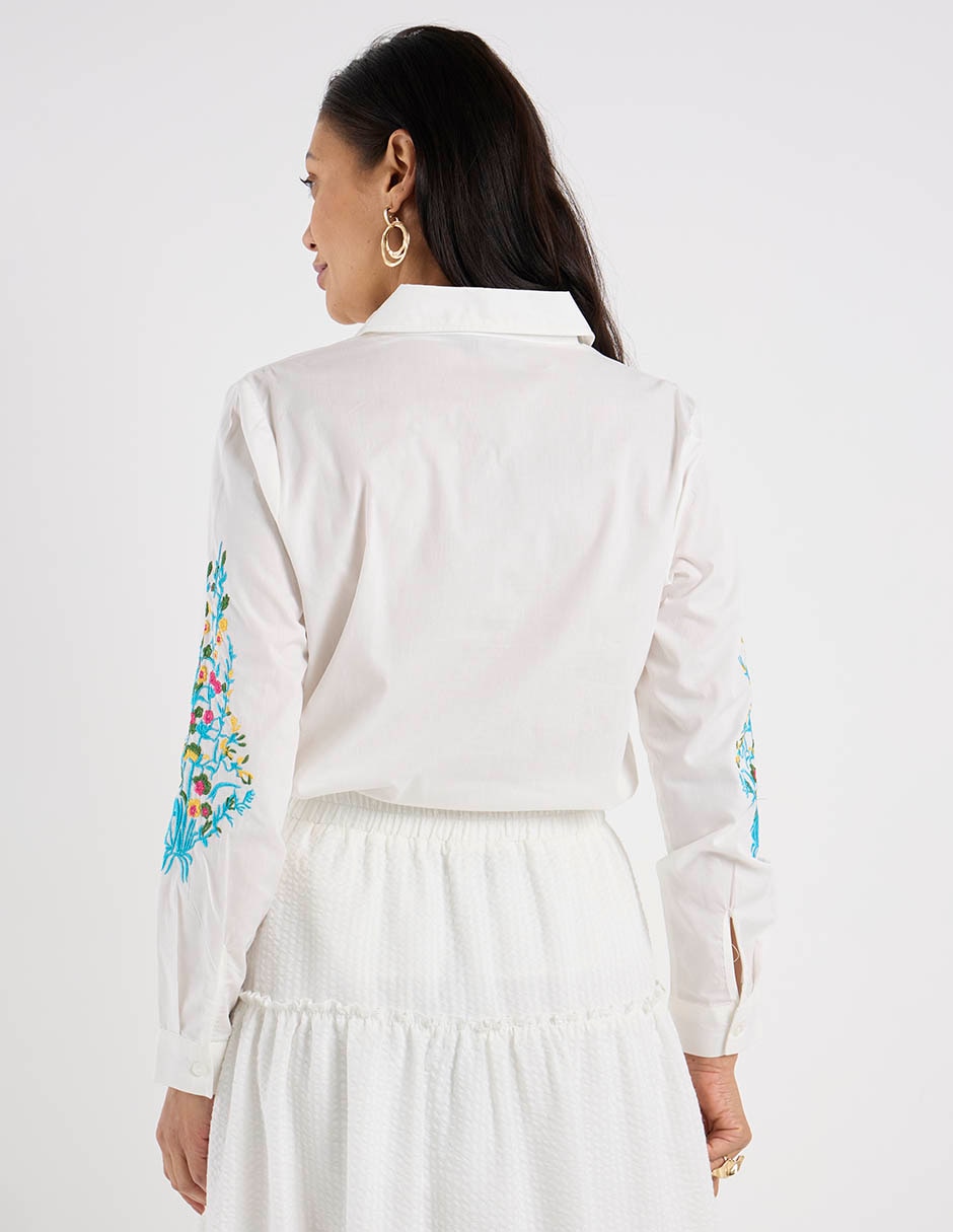 Blusa camisera manga larga para mujer 7