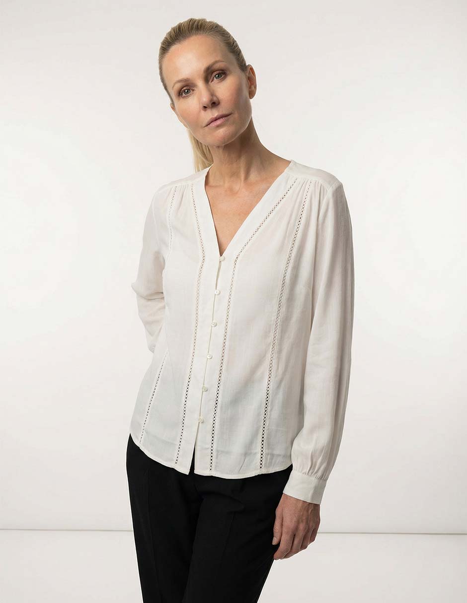 Blusa manga larga para mujer