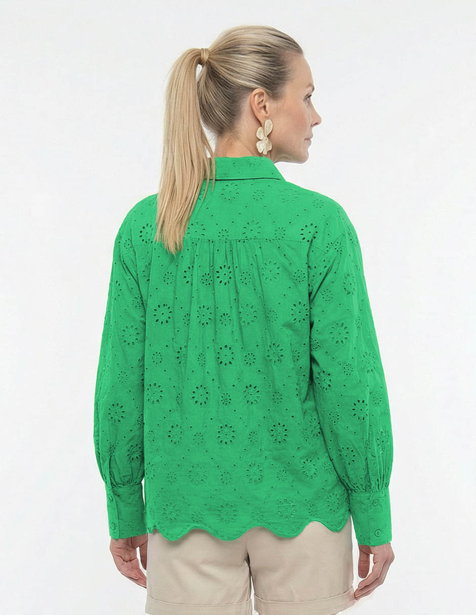 BLUSA LIEB LB2605-, M, VERDE ESMERALDA
