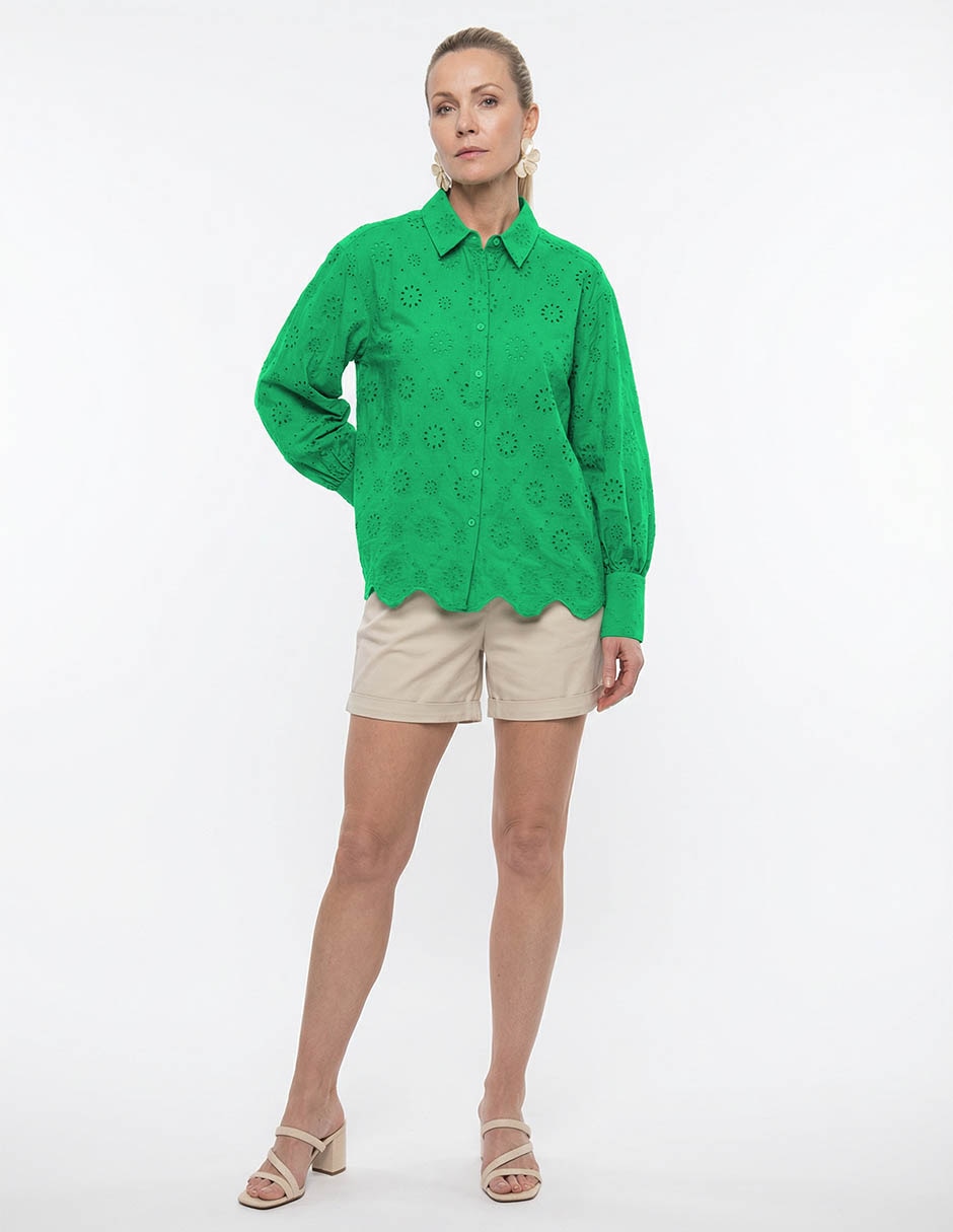 BLUSA LIEB LB2605-, M, VERDE ESMERALDA