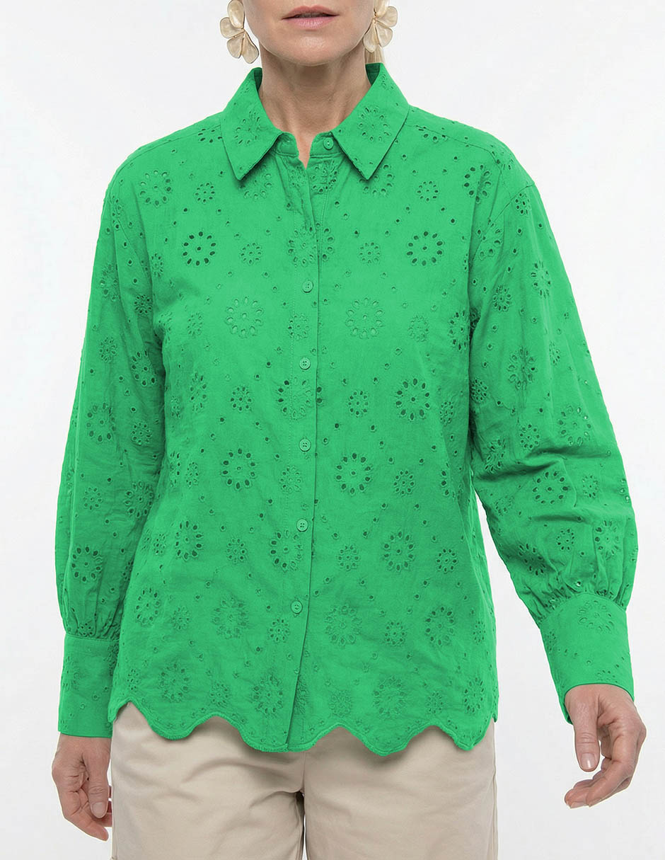 BLUSA LIEB LB2605-, M, VERDE ESMERALDA