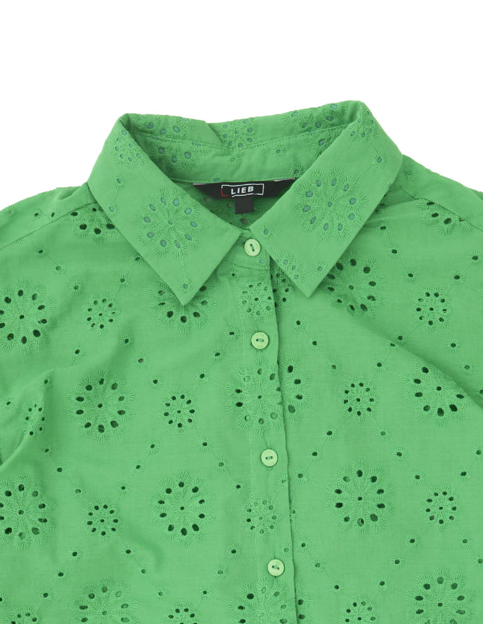 BLUSA LIEB LB2605-, M, VERDE ESMERALDA