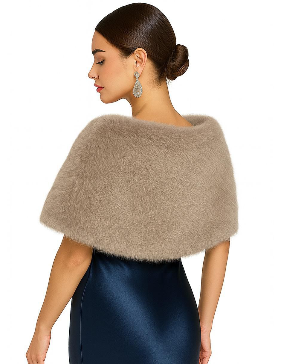 Estola de pelo sintético para mujer 5