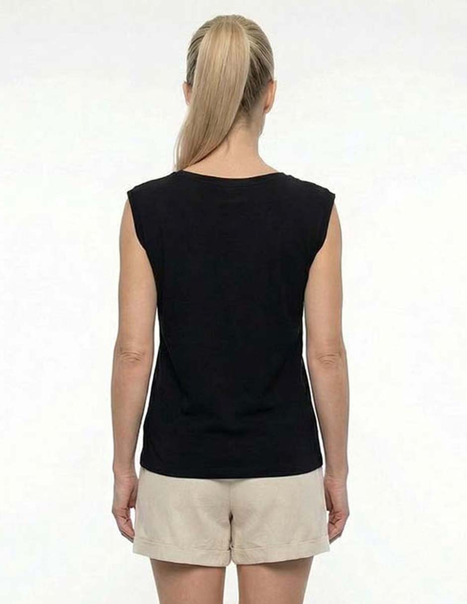 Playera manga corta cuello redondo para mujer 2