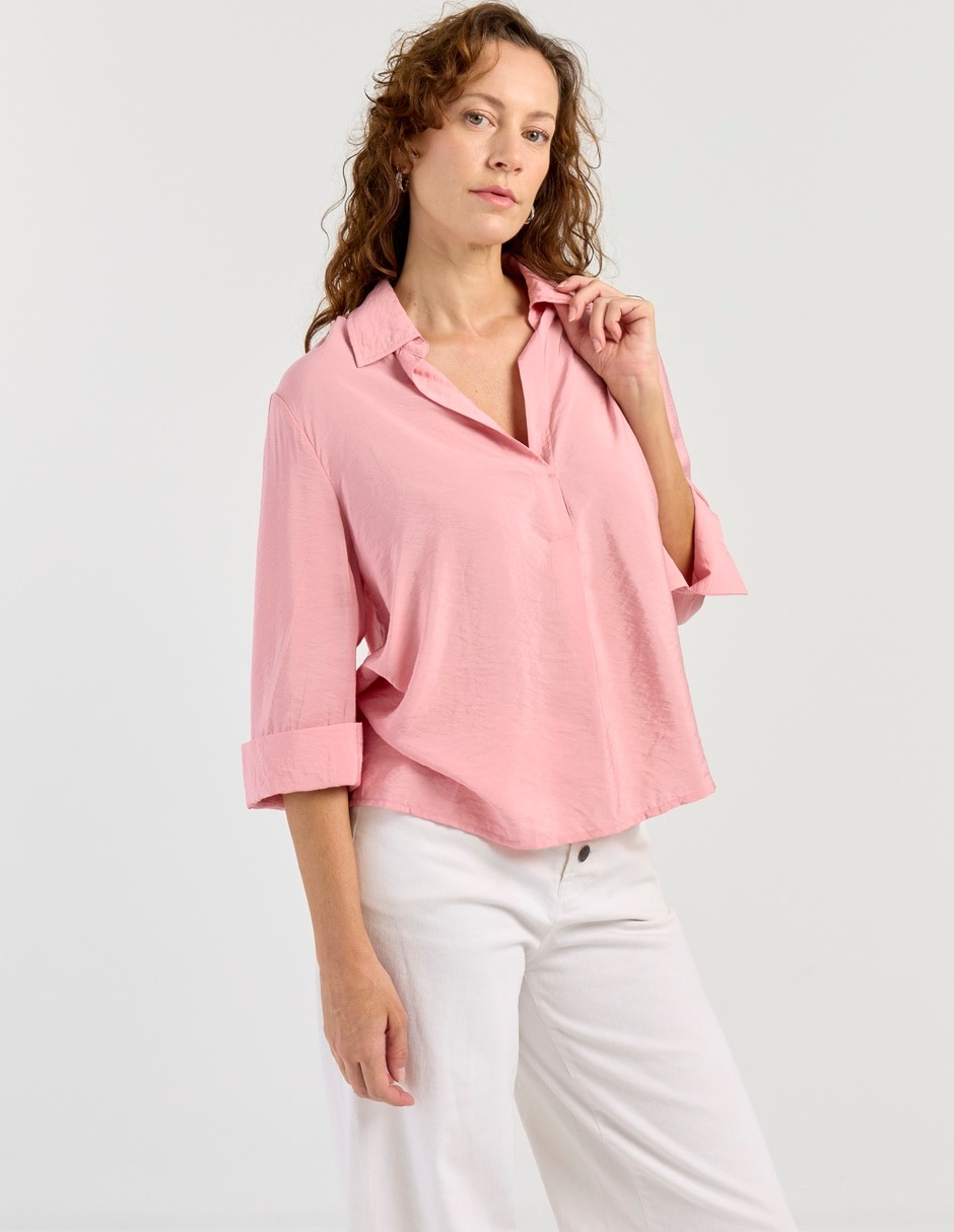 Blusa manga 3/4 para mujer Blusa manga 3/4 para mujer