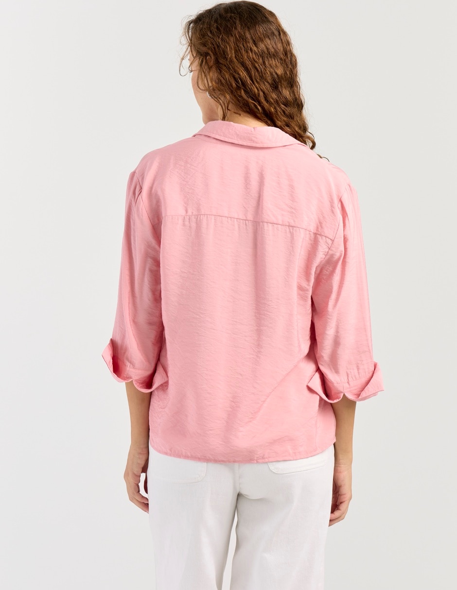 Blusa Lieb Basics manga 3/4 para mujer