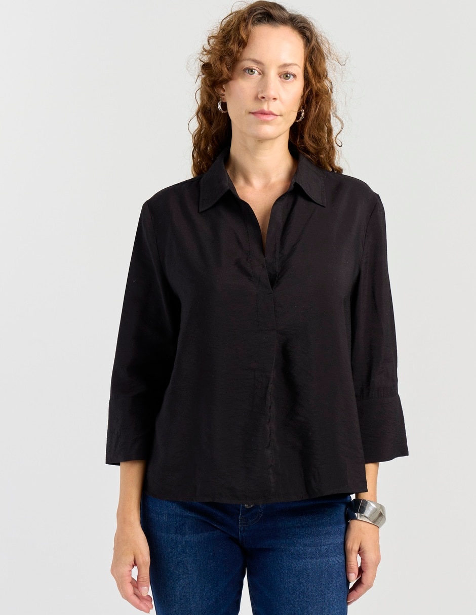 Blusa manga 3/4 para mujer Blusa manga 3/4 para mujer