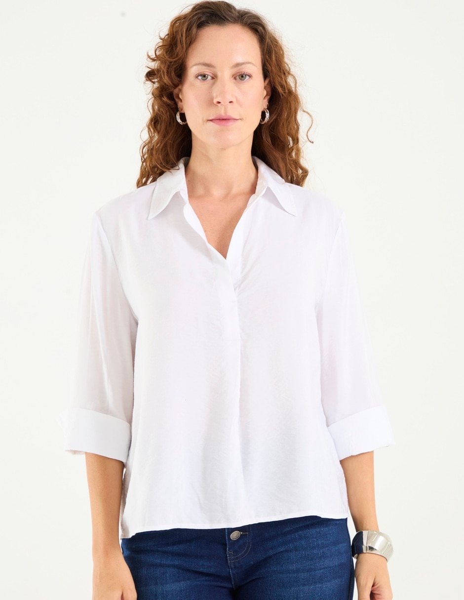 Blusa manga 3/4 para mujer