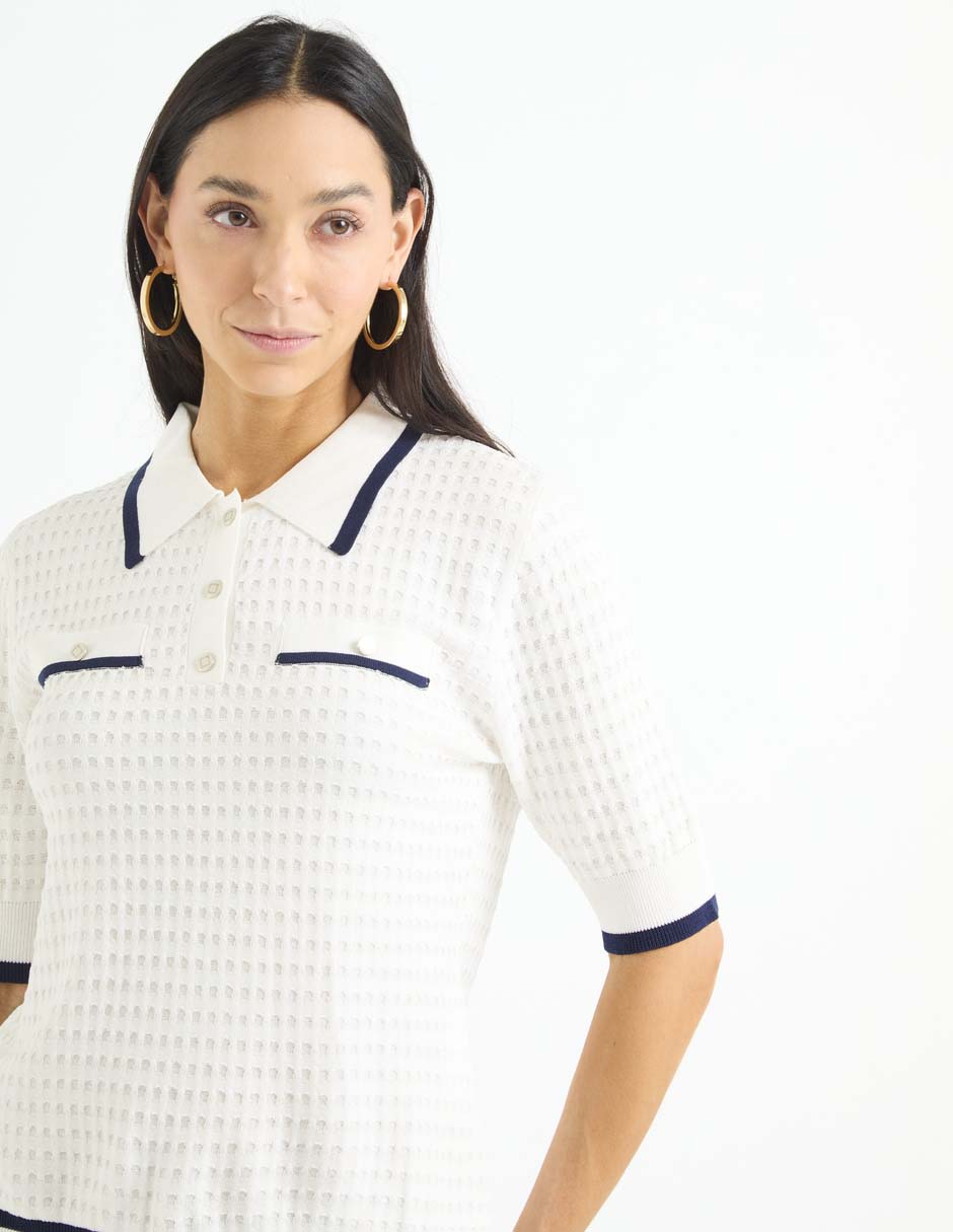 Playera tipo polo para mujer 4