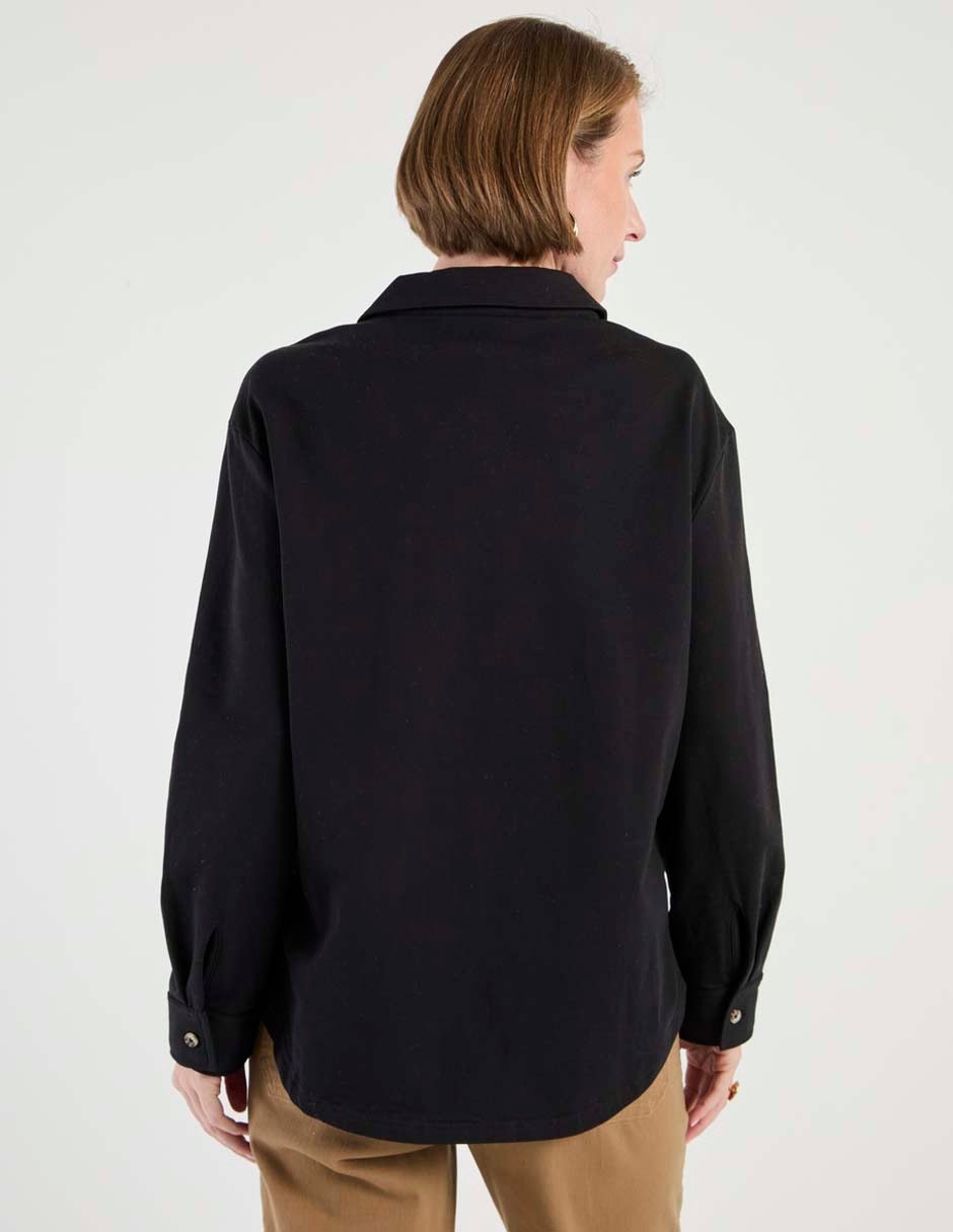 Blusa camisera manga larga para mujer 2