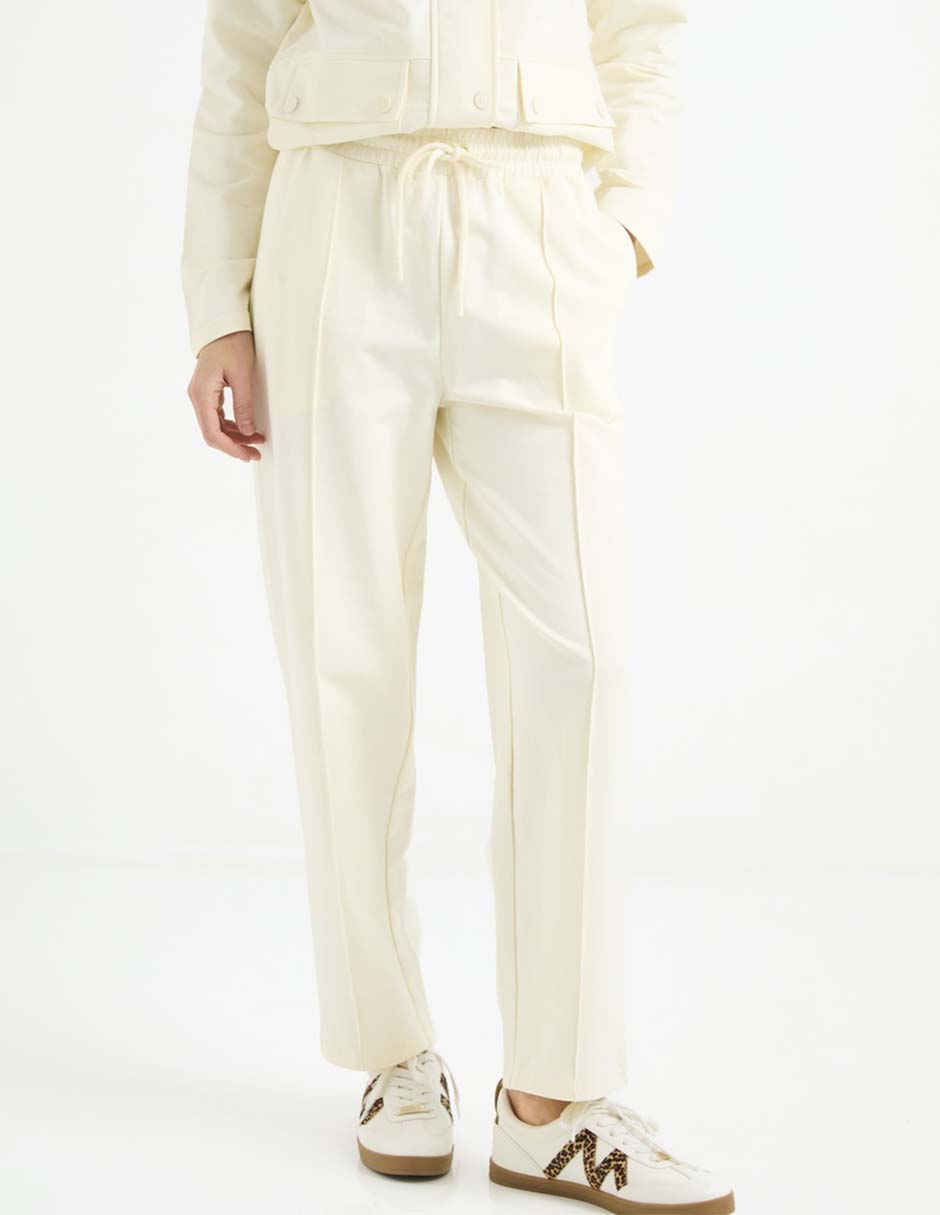 Pants regular con agujeta para mujer