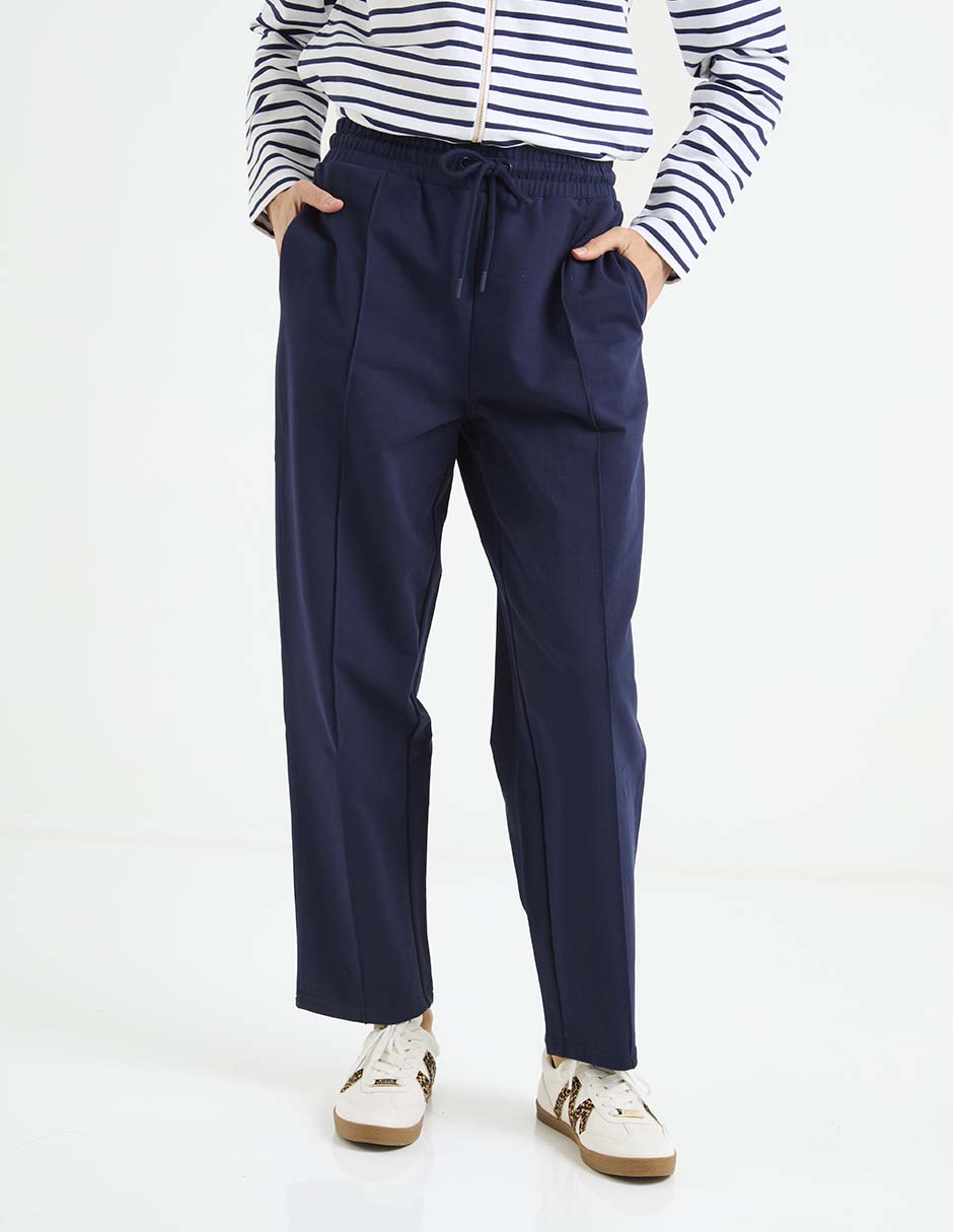 Pants regular con agujeta para mujer