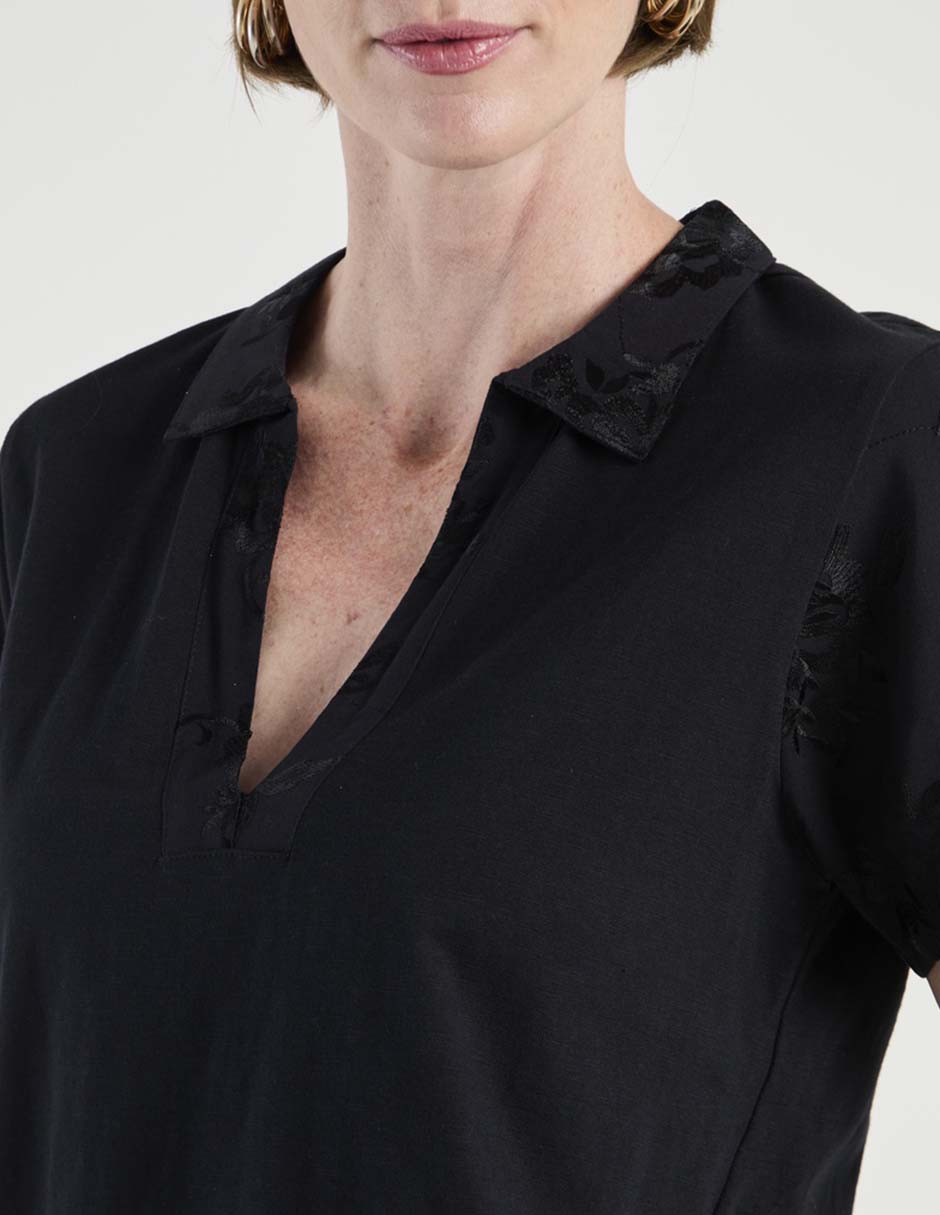 Blusa Basics manga 3/4 para mujer 4