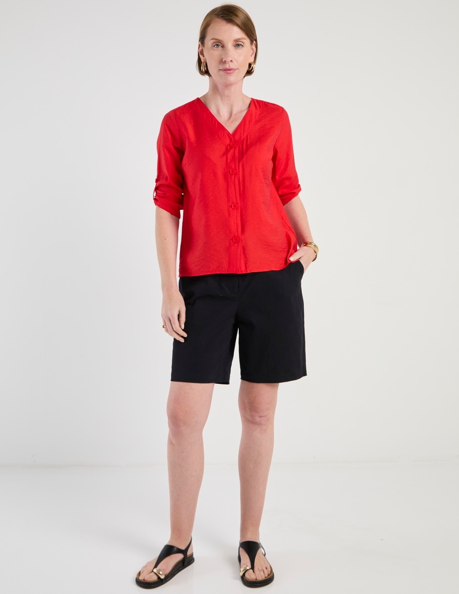 Blusa Basics manga 3/4 para mujer 3