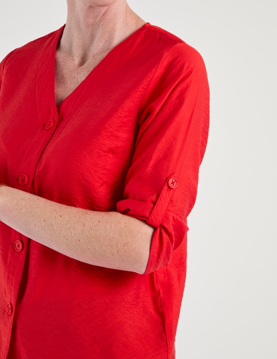 Blusa Basics manga 3/4 para mujer 4