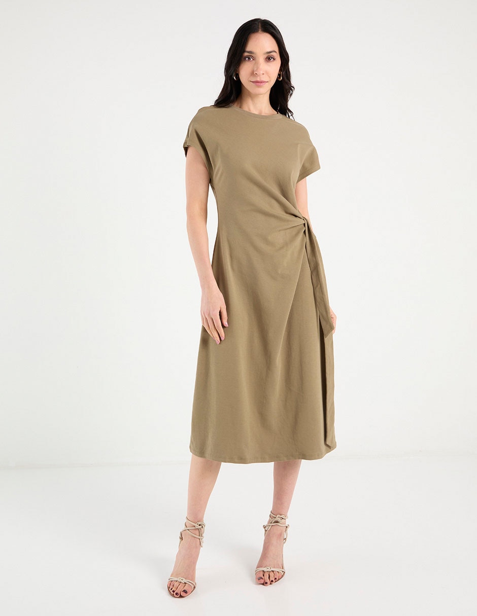 Vestido midi casual Basics para mujer Vestido midi casual Basics para mujer