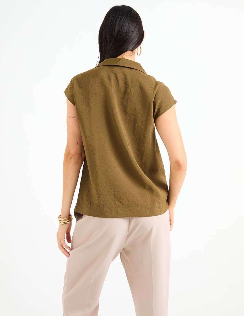 Blusa Lieb manga corta para mujer