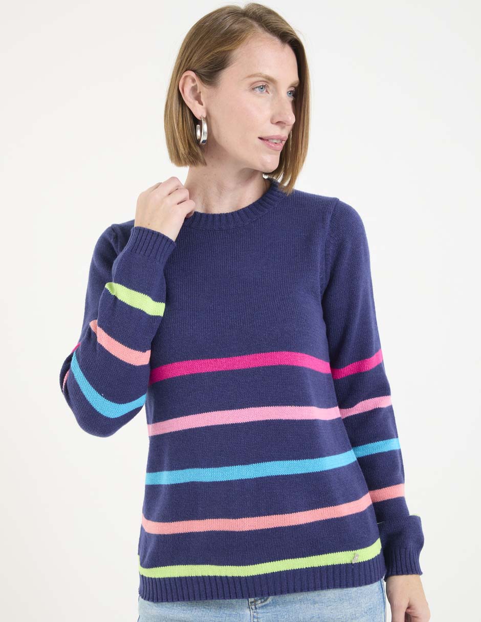 Suéter Ferrioni cuello redondo para mujer Liverpool