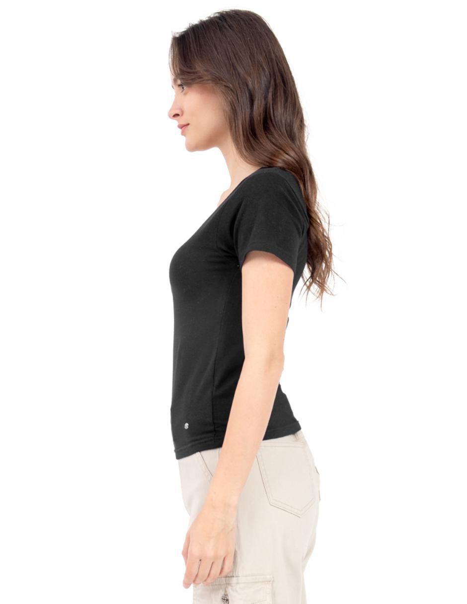 Set playera manga corta cuello redondo para mujer 4