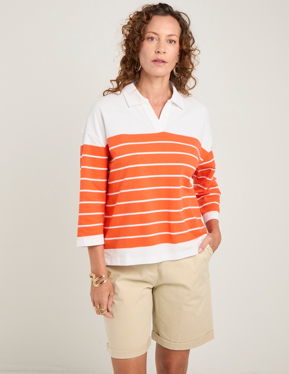 Blusa manga 3/4 para mujer Blusa manga 3/4 para mujer