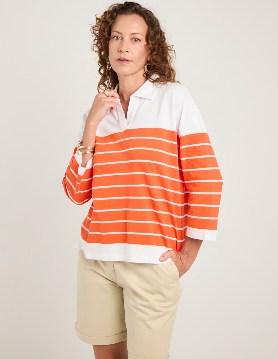 Blusa Lieb manga 3/4 para mujer