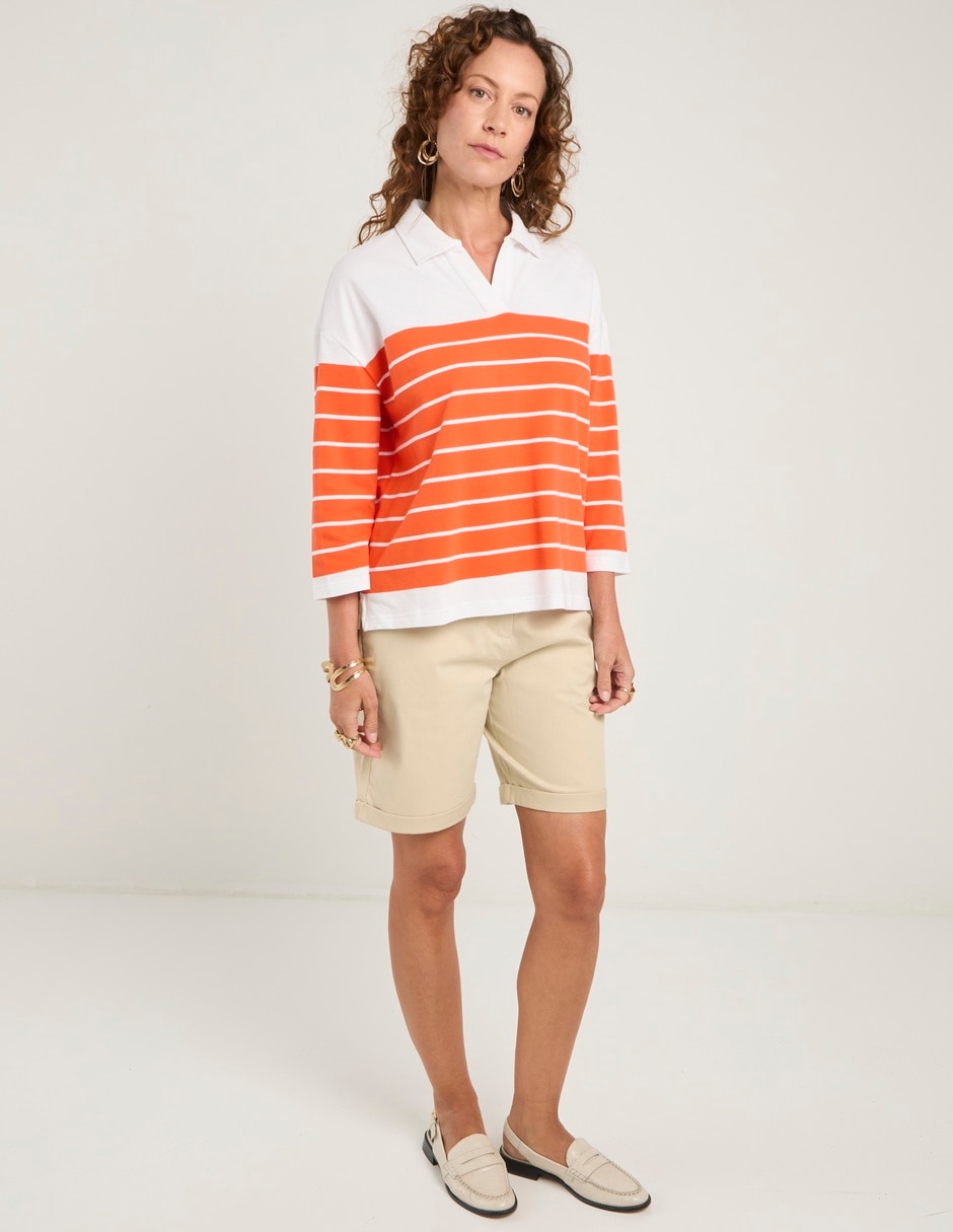 Blusa Lieb manga 3/4 para mujer