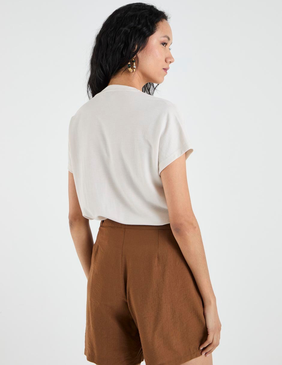 Blusa manga corta para mujer 2