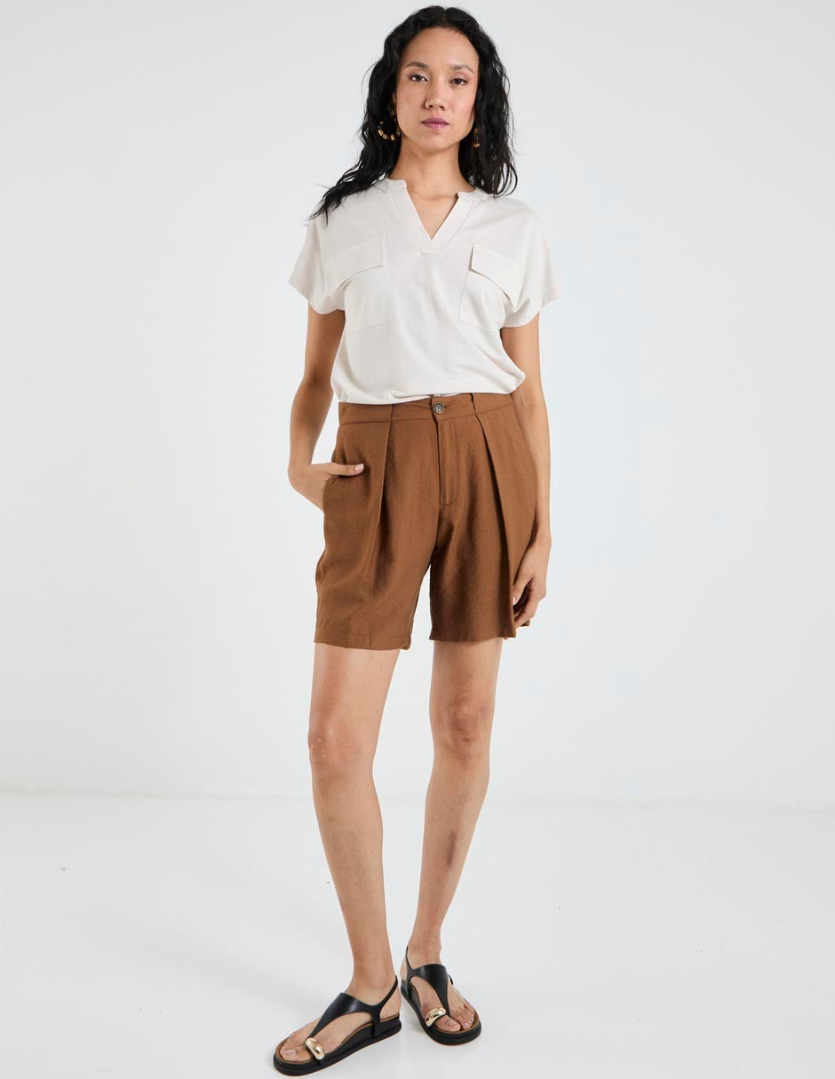 Blusa manga corta para mujer 3