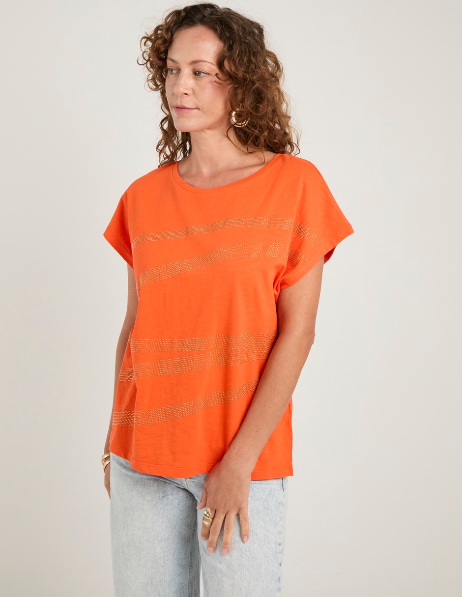 Blusa Lieb manga corta para mujer
