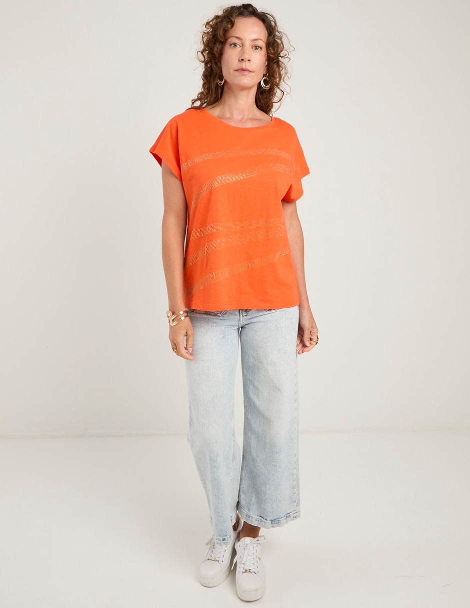 Blusa Lieb manga corta para mujer
