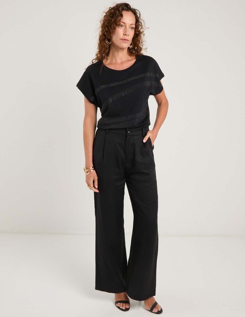 Blusa manga corta para mujer 3