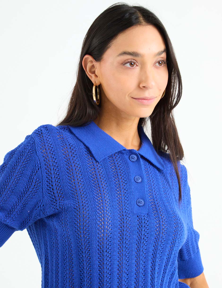 Playera tipo polo para mujer 4