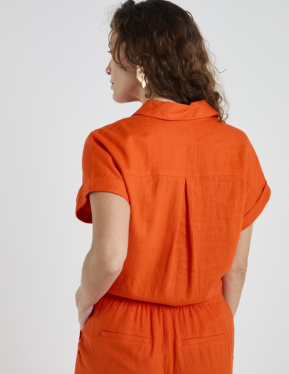 Blusa Lieb Basics manga corta para mujer