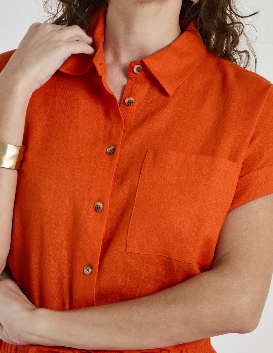 Blusa Lieb Basics manga corta para mujer