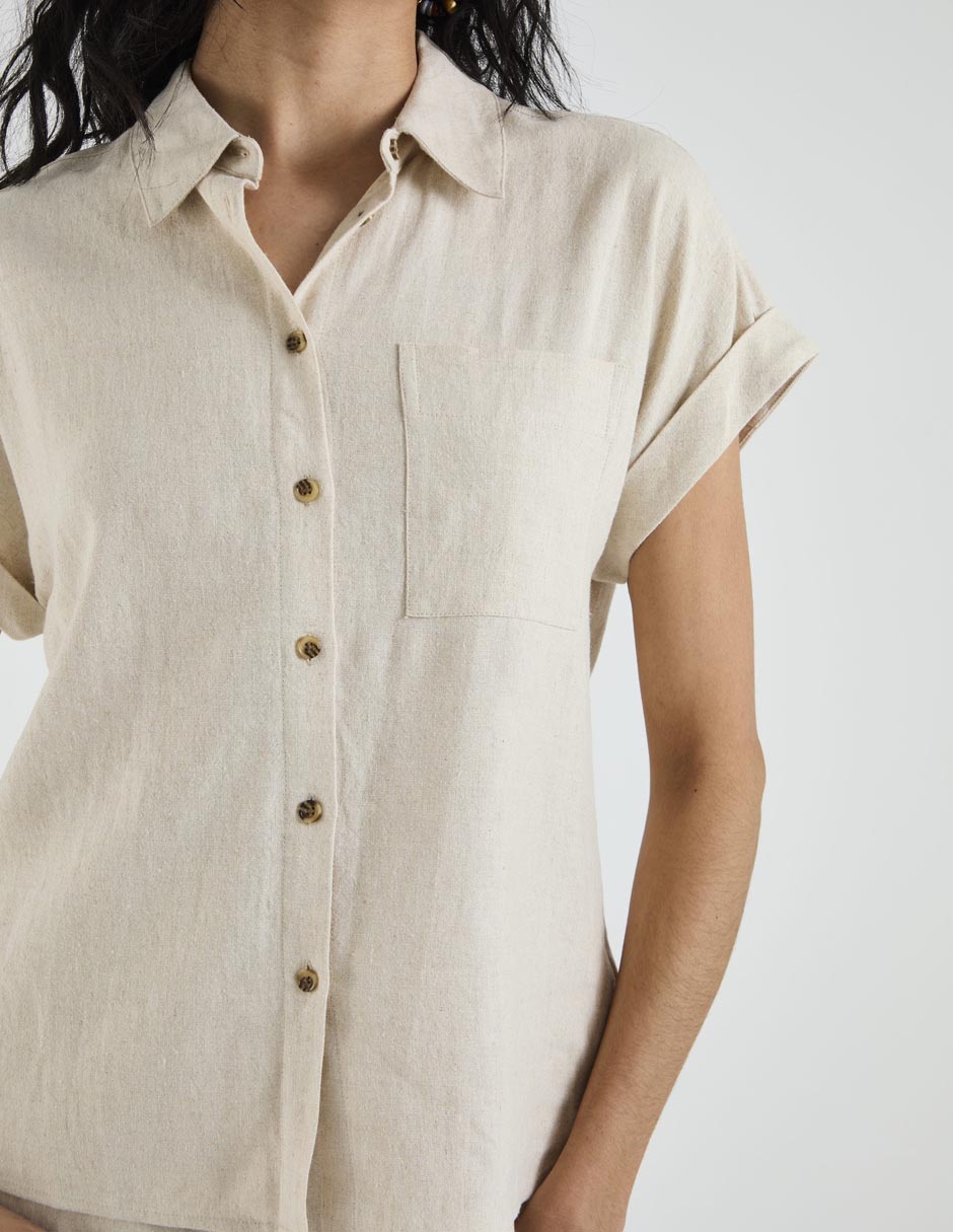 Blusa manga corta para mujer 4