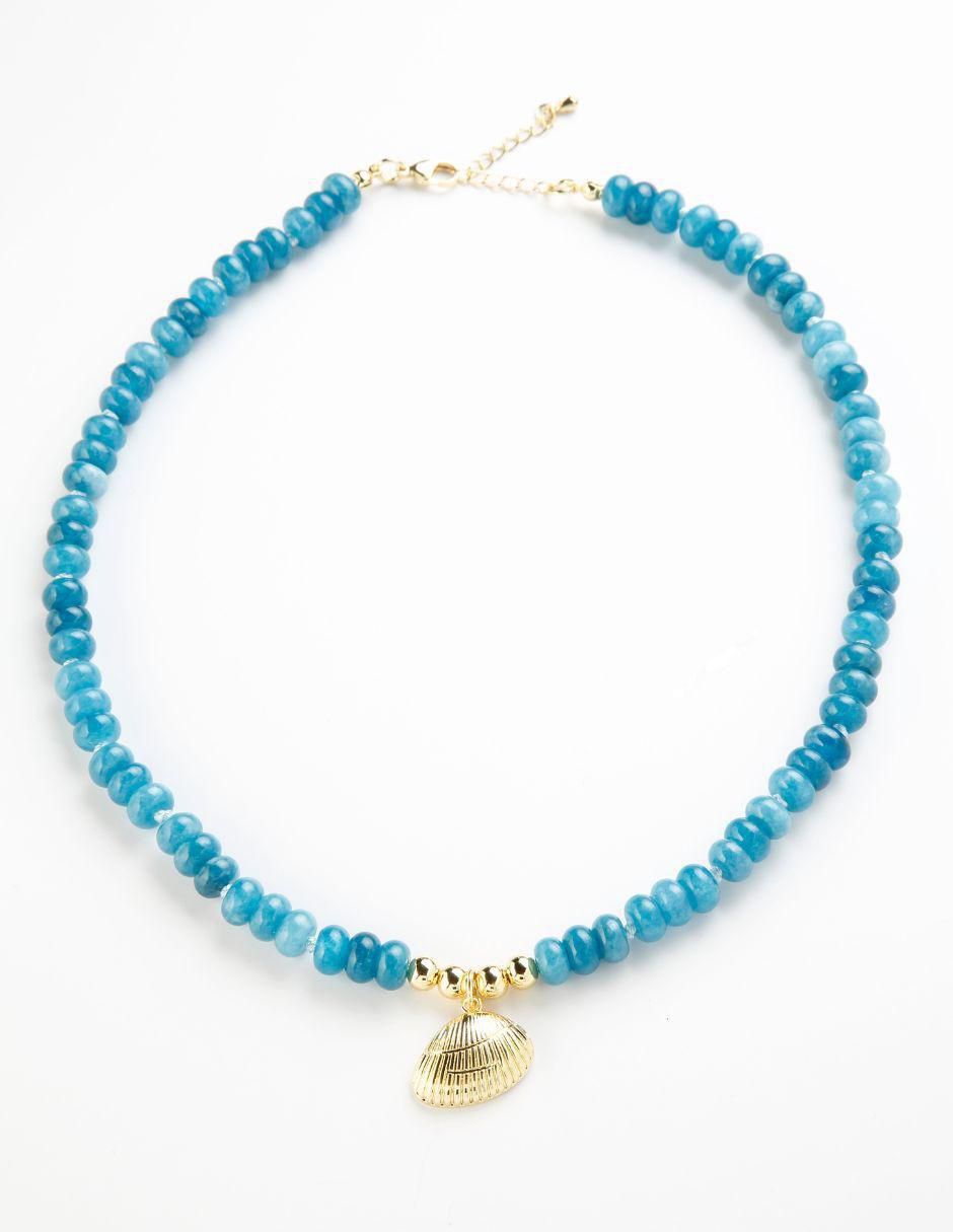 Collar de concha Marvella de baño de oro 18 K 2