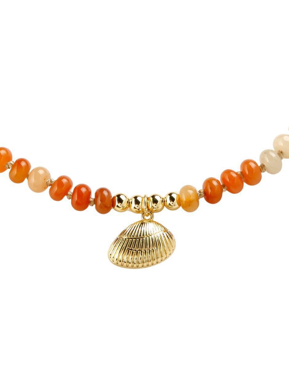 Collar de concha Solmar de baño de oro 18 K