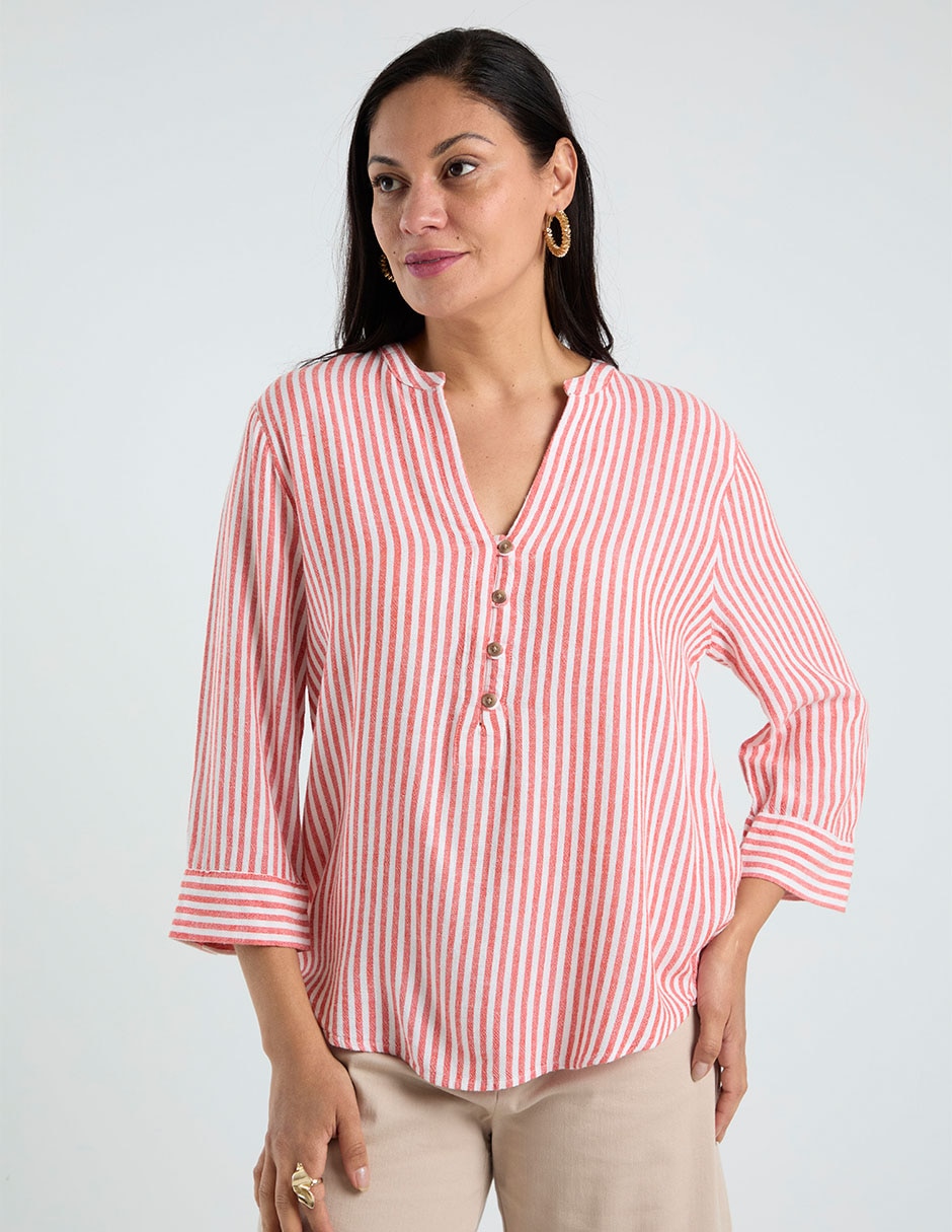 Blusa manga 3/4 para mujer Blusa manga 3/4 para mujer