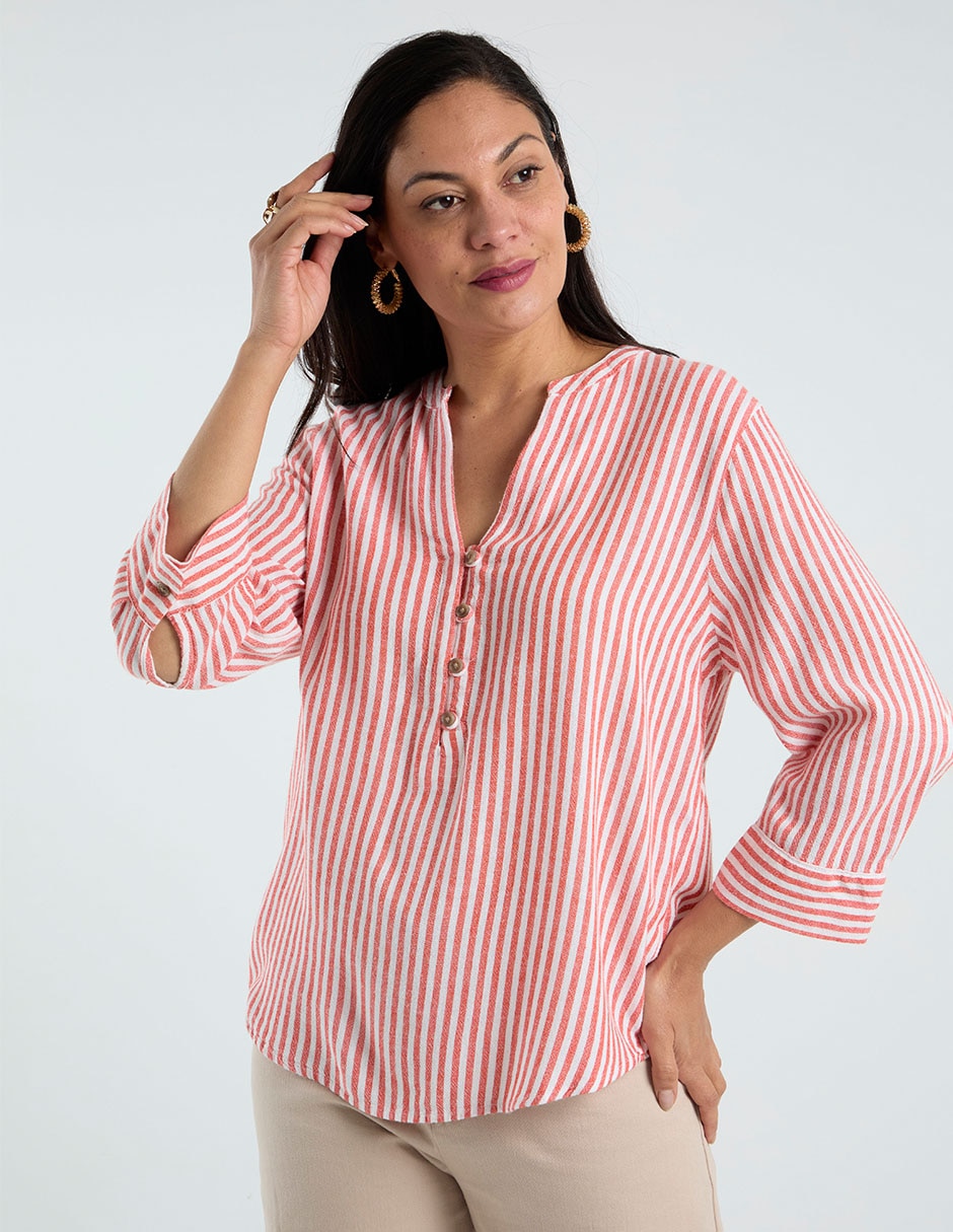 Blusa Lieb manga 3/4 para mujer
