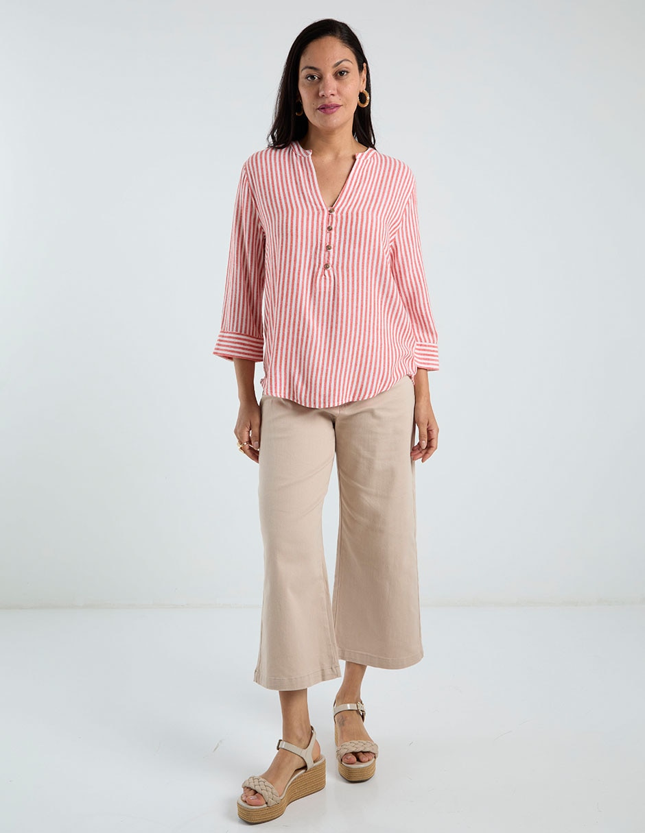 Blusa Lieb manga 3/4 para mujer