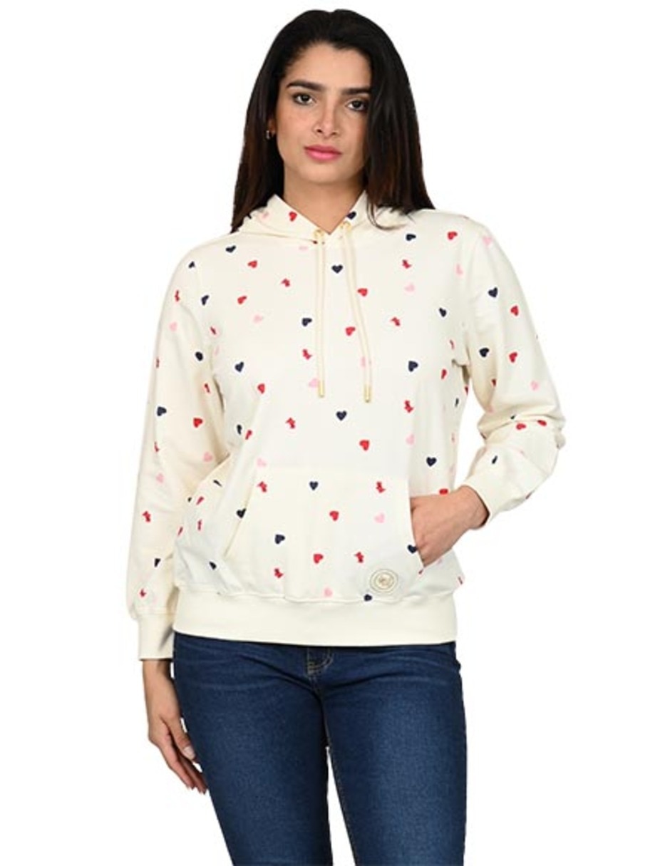 Sudadera con capucha y bolsa Ferrioni para mujer Liverpool